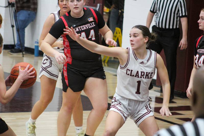 Reagan Fry scored 14 of the team's 18 points at Centerville Jan. 30.