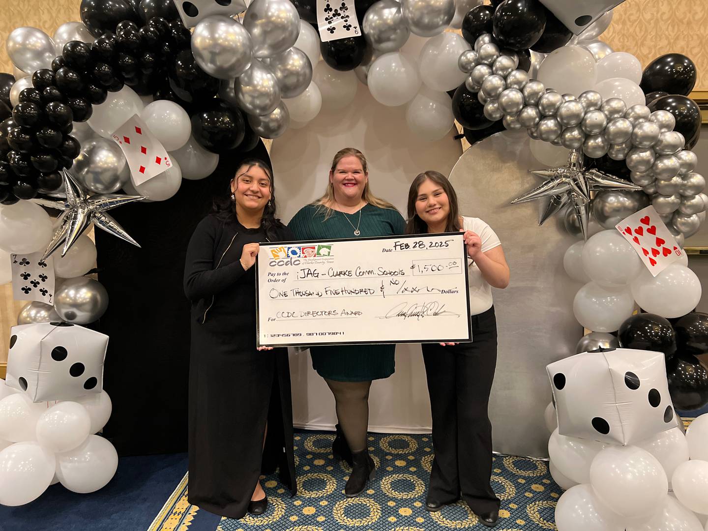 Altec donated $1,500 to the iJAG Program at Clarke Community Schools after receiving the CCDC Director’s Award.