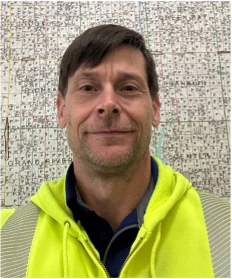Justin Savage is the new Clarke County Engineer, who is shared with Decatur County.