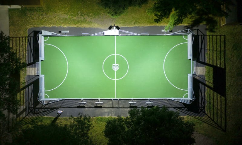 A mini-pitch (soccer field) similar to the picture looks to become a reality in Osceola.
