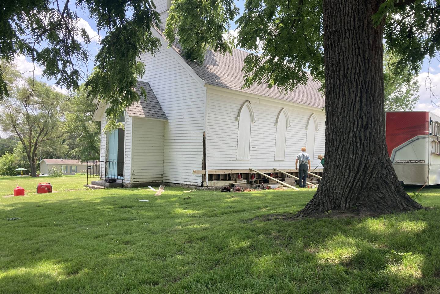 Foundation work on St. Mary's began the week of June 30.