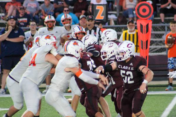 Clarke football opens season with a win