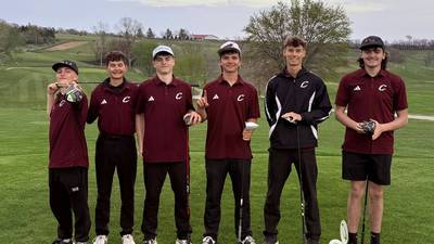 Boys golf wins  home tourney