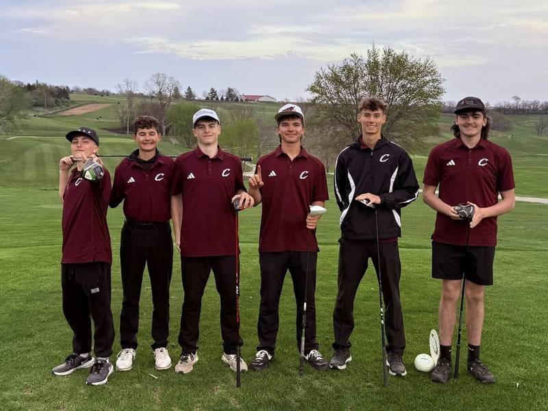 The Clarke boys golf team finished in first at home April 22, 2025.