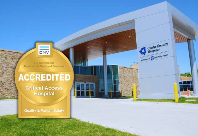 Clarke County Hospital receives quality-based accreditation from DNV