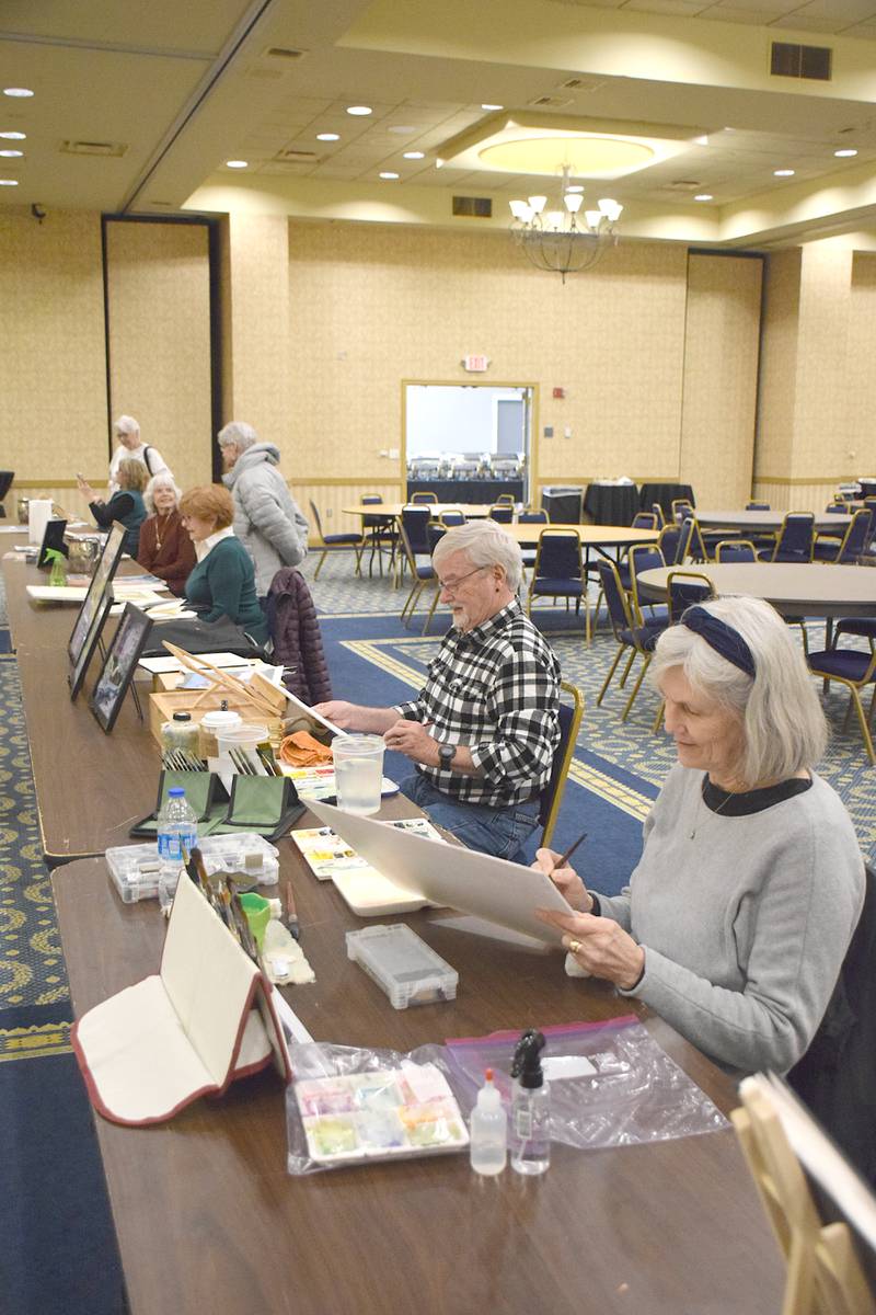 A watercolor event was held March 14, 2026, at Lakeside Hotel Casino.