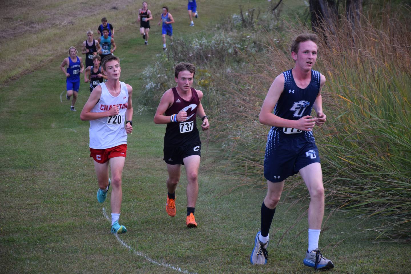 Joseph DeVore paces himself at Clarke's meet at East Lake.