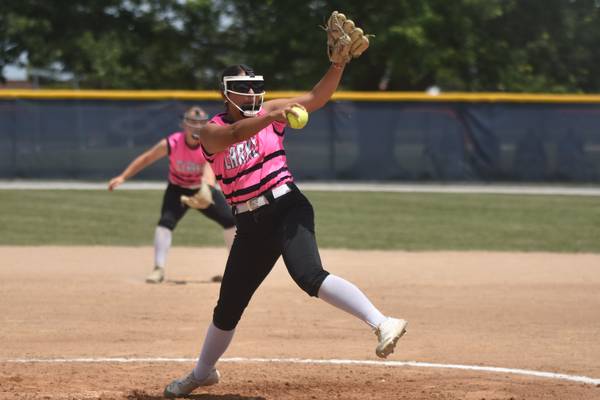 Clarke softball split games at Creston