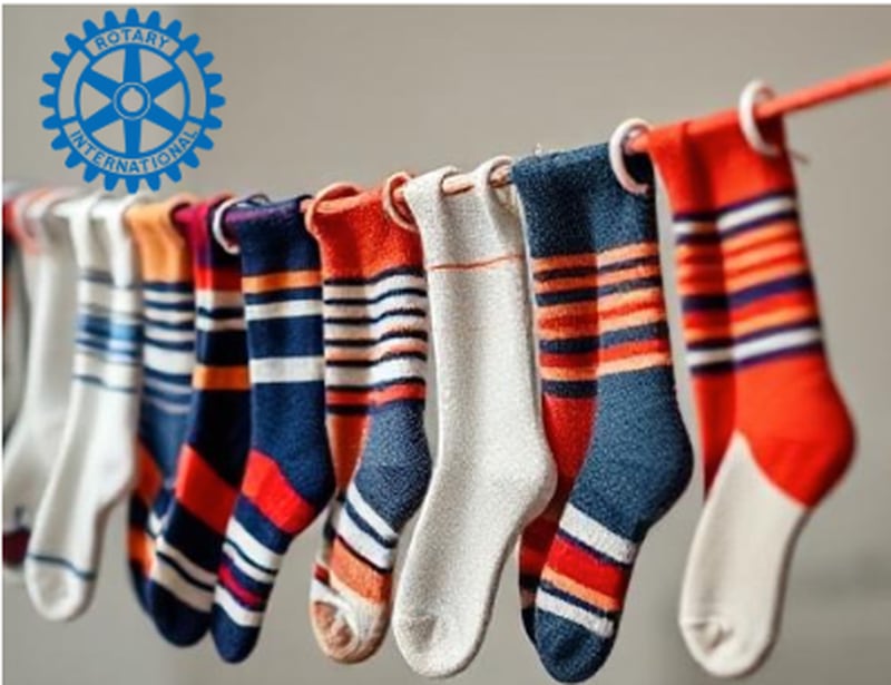 Osceola Rotary Club hosts second annual sock drive.