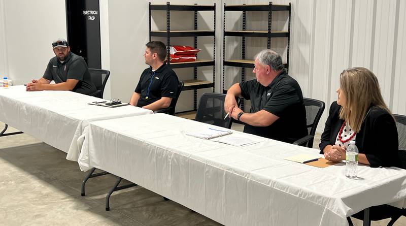(L to R) ORBIT Roundtable Panelists: Shawn Oaks - SWCC, Joe Reinert – Altec, Kerry Richardson – Miller Products Co., and Amy Starlin – Paul Mueller Company.