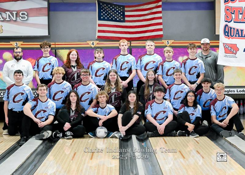 The 2025-26 Clarke bowling team.
