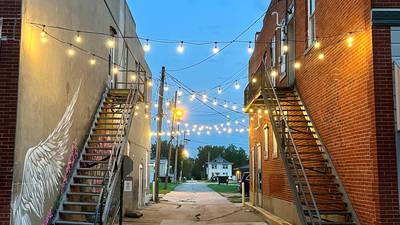 Osceola Chamber Main Street Lights Up Downtown with New Bistro Lighting Installation